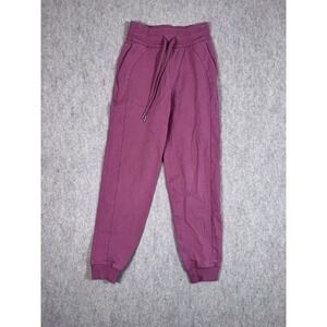 121. Lululemon Scuba High Rise Jogger Cotton Blend Sweatpants Size 0